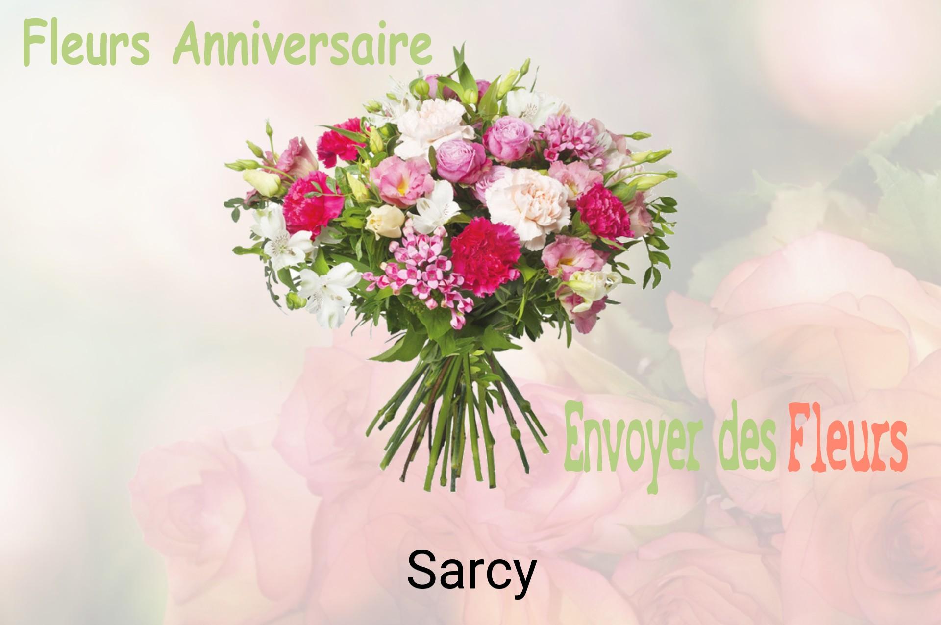 Bouquet de fleurs d’anniversaire livré à Sarcy